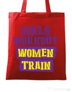 Sacosa din panza Women train Rosu