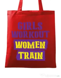 Sacosa din panza Women train Rosu