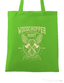 Sacosa din panza Woodchopper Verde mar