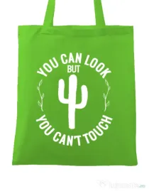 Sacosa din panza You can’t touch Verde mar