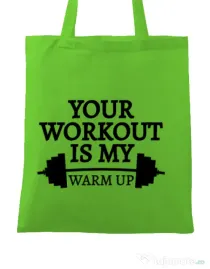 Sacosa din panza Your workout Verde mar
