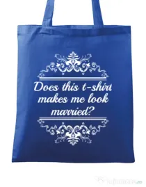 Sacosa personalizata Mireasa Marriage Albastru regal