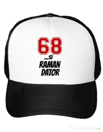 Sapca personalizata 68 si raman dator Alb