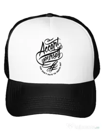 Sapca personalizata Accept Yourself Alb