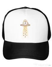 Sapca personalizata Alien Coffee Invasion Alb