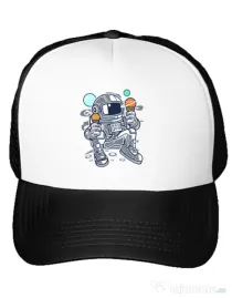 Sapca personalizata Astronaut Ice Cream Alb