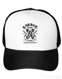 Sapca personalizata Barber Rebel II Alb