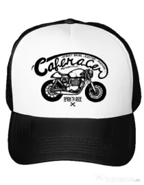 Sapca personalizata Caferacer Alb