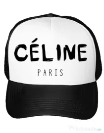 Sapca personalizata Celine paris Alb
