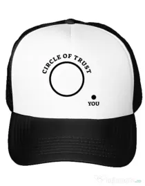 Sapca personalizata Circle of trust Alb