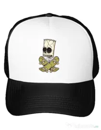 Sapca personalizata Death of Skateboarder Alb