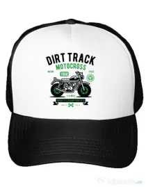 Sapca personalizata Dirt Track Alb