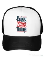 Sapca personalizata Enjoy The Little Things Alb