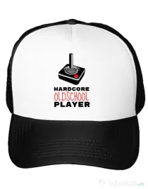 Sapca personalizata Hardcore player Alb