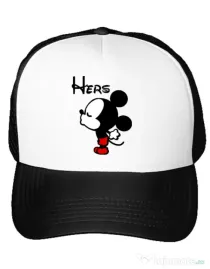 Sapca personalizata Hers Mickey Alb