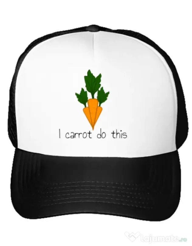 Sapca personalizata I carrot do this Alb