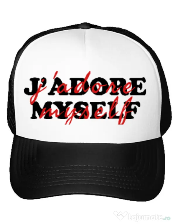 Sapca personalizata I love myself Alb