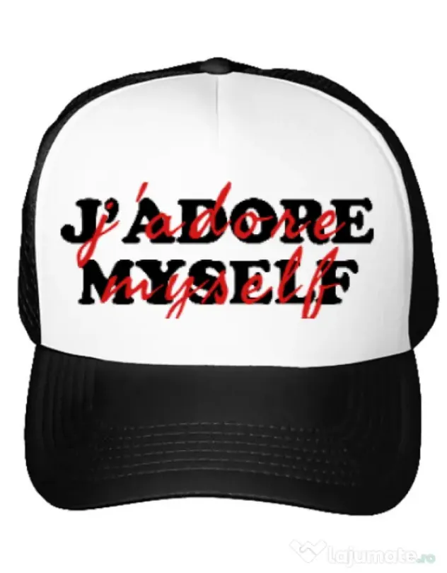Sapca personalizata I love myself Alb