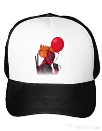 Sapca personalizata IT is Deadpool Alb