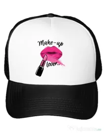 Sapca personalizata Make up lover Alb