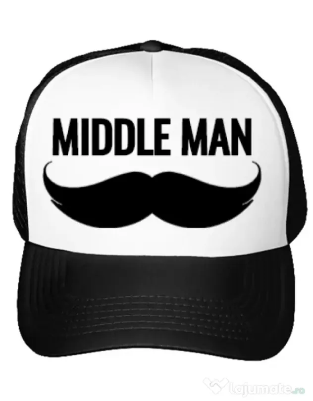 Sapca personalizata Middle man Alb