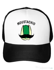 Sapca personalizata Moustachio Alb