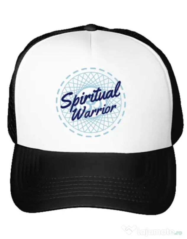 Sapca personalizata Spiritual warrior Alb