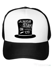 Sapca personalizata Stay on top Alb