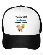 Sapca personalizata Stupid farm Alb