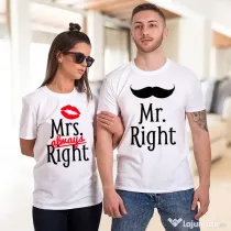Set Tricouri Cuplu Right Couple