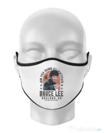 Masca personalizata reutilizabila Bruce Alb