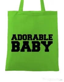 Sacosa din panza Adorable baby Verde mar