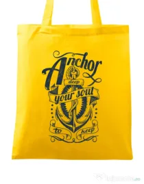 Sacosa din panza Anchor deep Galben