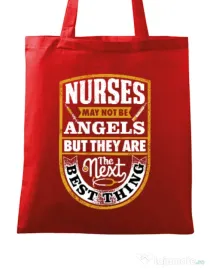 Sacosa din panza Angel nurses Rosu