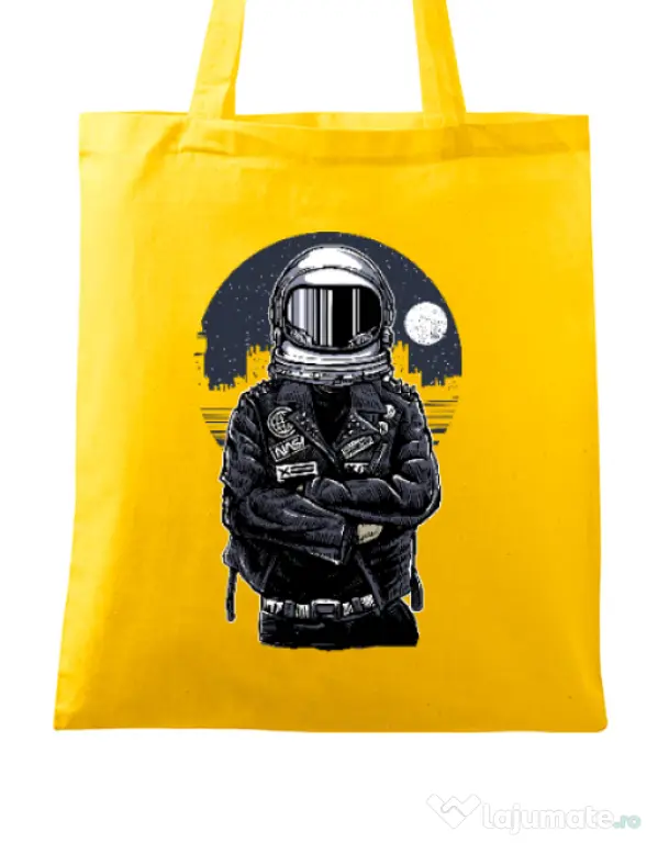 Sacosa din panza Astronaut rebel Galben