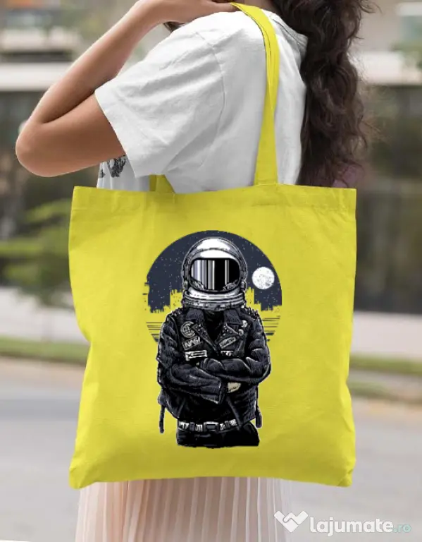Sacosa din panza Astronaut rebel Galben