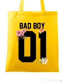 Sacosa din panza Bad boy Galben