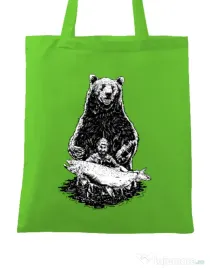 Sacosa din panza Bearware Verde mar