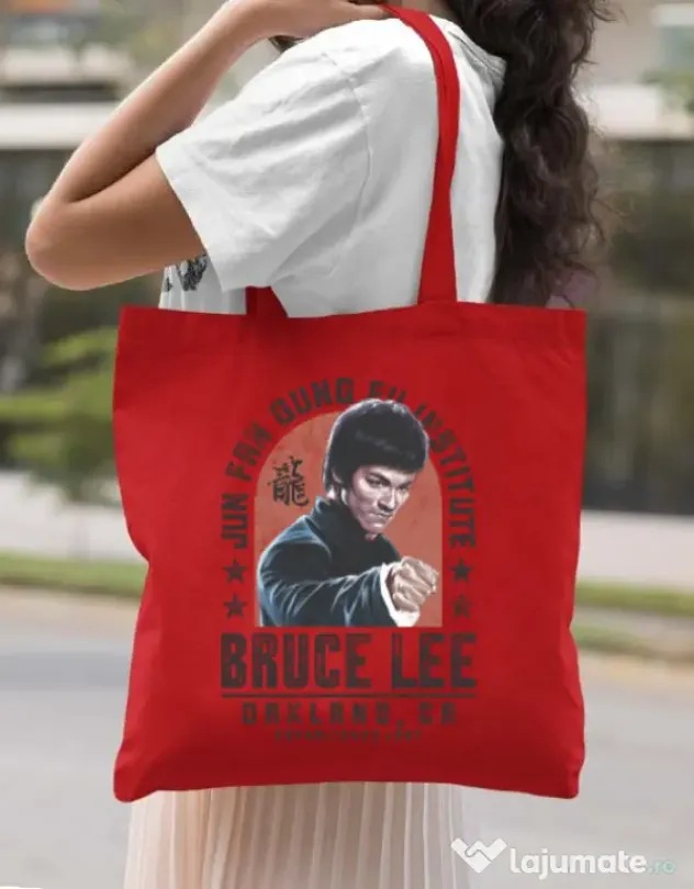 Sacosa din panza Bruce Rosu