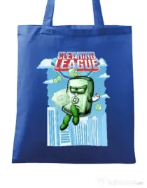 Sacosa din panza Cleaning league Soap Albastru regal