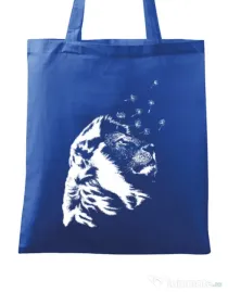 Sacosa din panza Dande lion Albastru regal