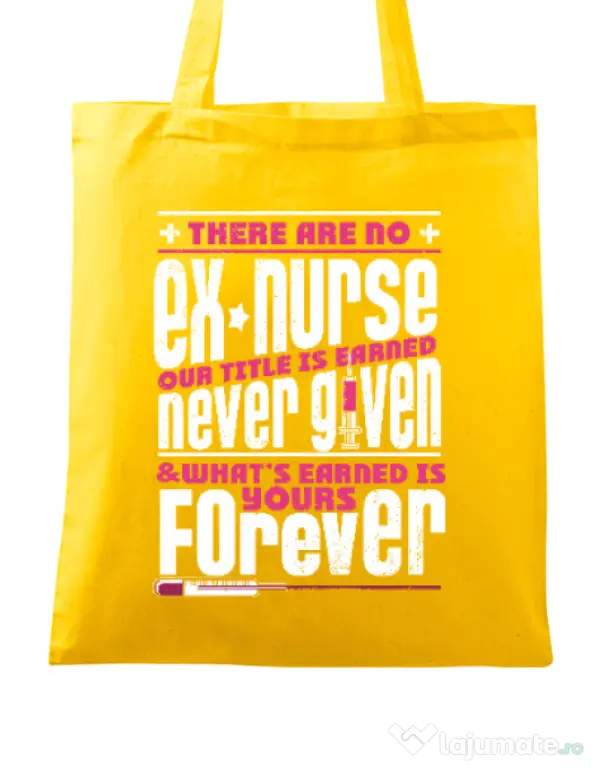 Sacosa din panza Ex nurse Galben