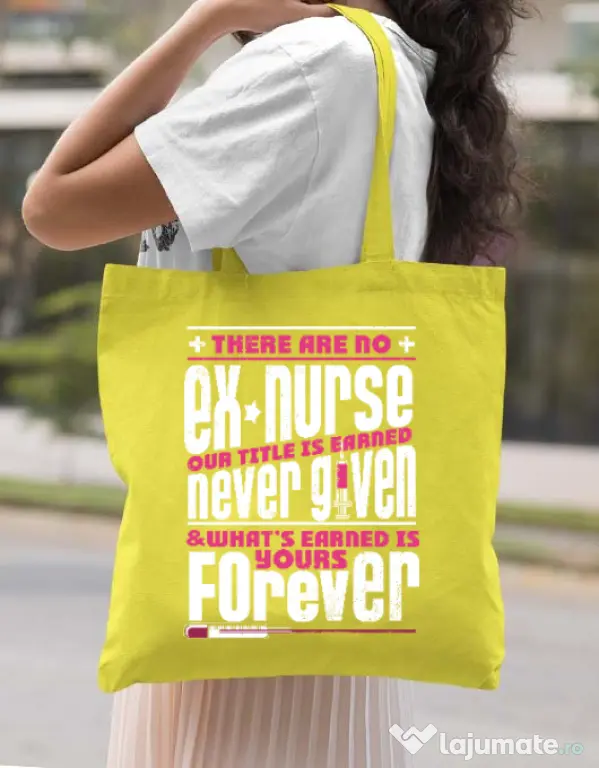 Sacosa din panza Ex nurse Galben
