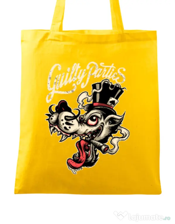 Sacosa din panza Guilty parties Galben