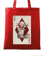Sacosa din panza Harley Card Rosu