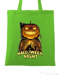 Sacosa din panza Jack o lantern Verde mar