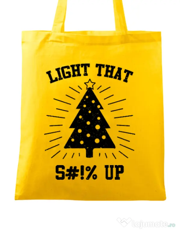 Sacosa din panza Light that up Galben