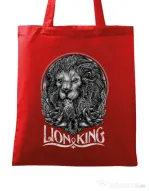 Sacosa din panza Lion king Rosu
