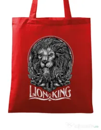 Sacosa din panza Lion king Rosu
