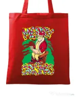 Sacosa din panza Naughty Santa Rosu